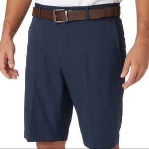 Walter Hagen Flat Front 11 Majors Shorts, 34 waist 10 inch length, Navy